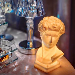 미니 석고상 LED 무드등 카페 테이블 조명 수면등 인테리어소품