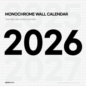 2026 모노크롬 벽걸이 달력