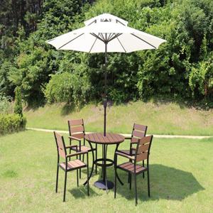 뉴드림테이블4인 카페 야외용 테라스 공원 정원 펜션 수지목 테이블 세트