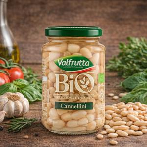 발프루타 유기농 흰강낭콩 까넬리니빈 삶은 콩 병조림 화이트키드니빈 360g