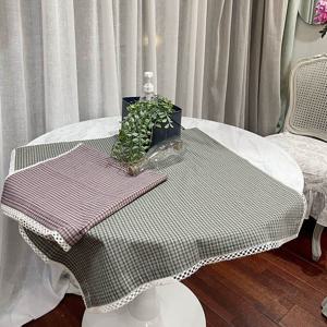 체크 티테이블 커버 미니 식탁보 식탁커버