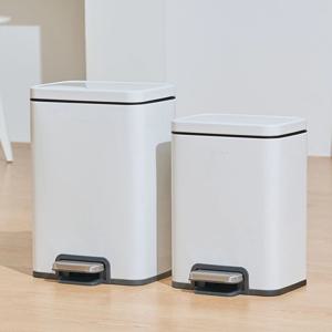 비바 무소음 페달 휴지통 12L+20L 종량제 냄새차단 기저귀 인테리어