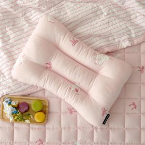 마미허그 소프트워싱 쁘띠래빗 빨아쓰는 경추베개 50x30 핑크