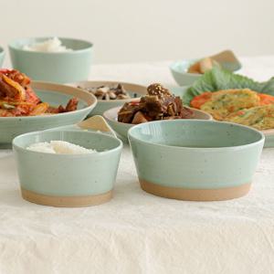 국내생산 마루 공기 대접 1인 세트 2p 밥국그릇 핸드메이드 한식 프리미엄 도자기