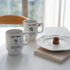 레터링 스케치 세라믹 레고머그잔 330ml