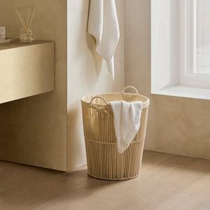 스트링 코튼 런드리 바스켓 아이보리