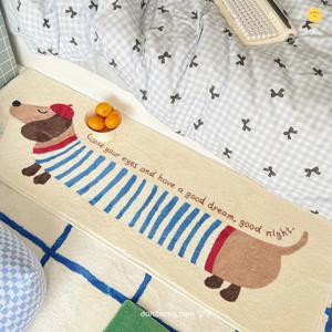 [리퍼]귀여운 프렌치 강아지 닥스훈트 롱러그 5size_침실 아이방 주방 매트