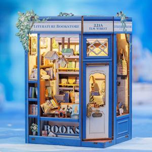 산토리니 북스토어 DIY 북눅 미니어처 하우스 북엔드 조명 한글설명서