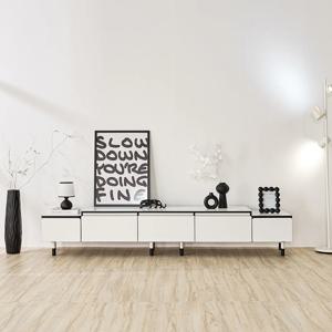 플렉스라운지 확장형 거실장 서랍형 white