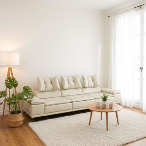 알레그라 수납 4인용 리모컨 슬라이딩 롤링 등받이 높이조절 비건레더 무빙 소파