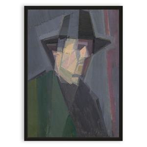 자화상 포스터 그림 클래식 모던 인테리어 액자 유화 기하학