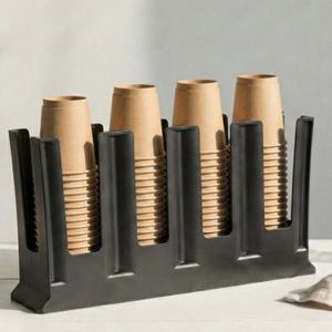 종이컵 디스펜서 홀더 수거함 거치대 컵 보관함 카페 탕비실 사무실 프리미엄 4구