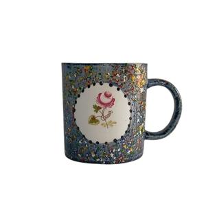 로즈버드 뿌앙 네이비 머그컵 명품 예쁜 홈카페 감성 이니셜 각인 집들이 선물