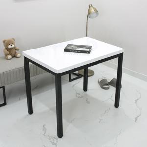 심플한 조립식 일자형 거실 주방 단품 식탁 900 x 650 슬림 4인용 식탁 필름 코팅