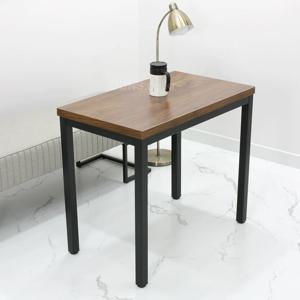 1인용 학원 책상 800 x 500 튼튼한 일자형 슬림 조립식 철제 데스크 800500