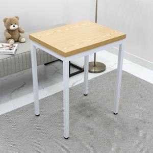 학원 강의실 세미나 소형 작은 노트북 컴퓨터 책상 650 x 450 화이트 철제 테이블