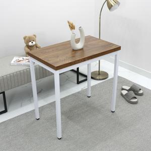 심플한 카페 2인용 테이블 700 x 500 화이트 철재 프레임 커피 전문점 입식 식탁