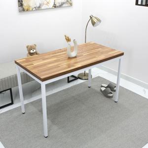 오래 쓰는 튼튼한 폭이 좁고 긴 식탁 1200 x 550 쇼윈도우 4인 조립식 철제 테이블