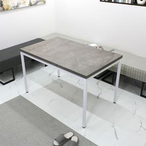 사무실 인테리어 1200 x 850 업무용 사무 직원 작업용 책상 화이트 스틸 조립 데스크