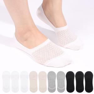 여성용 이중밴드 메쉬 페이크삭스 10켤레 세트