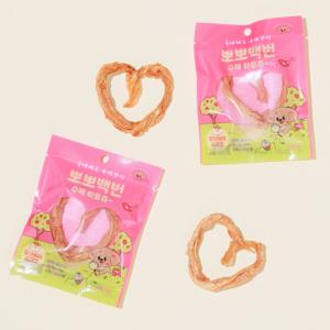 국내산 피넛버터 하트터키츄 1P 강아지 오래먹는 칠면조 수제간식