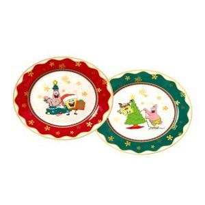 스폰지밥 비키니시티 크리스마스 접시세트(2P)
