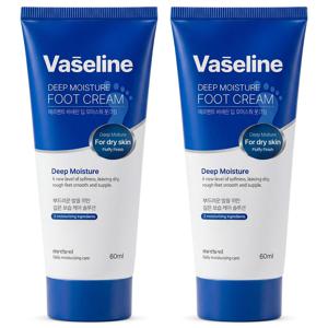 1+1 바세린 우레아 풋크림 60ml 대용량 발크림 풋케어 발뒤꿈치 발바닥 굳은살