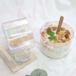 오로라 내열 유리 씨리얼 머그컵 500ml