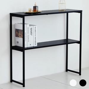 슬림 콘솔 2단 선반 폭 좁은 모던 철제 미니 수납장 거실 화장대 현관 복도 인테리어 장식