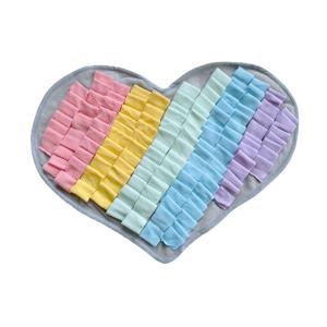 강아지 노즈워크 매트 하트 레인보우