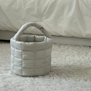 베베 패딩 장난감 정리함 수납 바구니 기저귀함 아기 누빔 가방