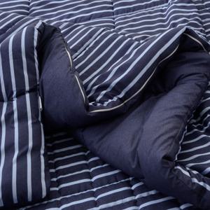 국산 소프트마이크로 항균 차렵이불 먼지적은 도톰한 보온 스트라이프 침구 SS Q