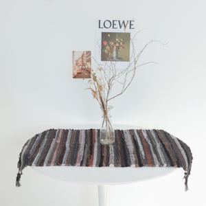 히피 짜임 러그 미니 카페트 에스닉 발매트 현관매트