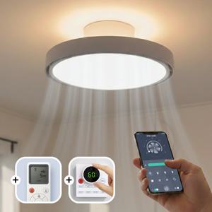 2026형 에어룩스 날개없는 실링팬 BLDC모터 LED 56W 앱연동 원격제어