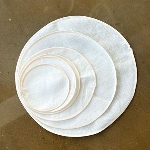 7size 천연 삼베 원형 찜기 깔개 ( 만두 찜통 받침 찜보 면보자기 다용도 거름천 )