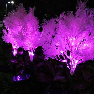 태양광 꽃 정원등 핑크뮬리 정원등 조화 조명 조경 전구 잔디등