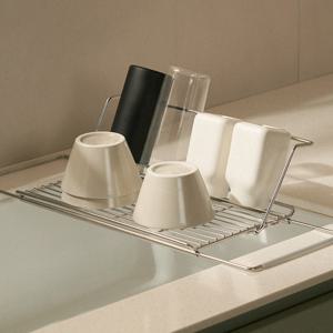 100% 국내생산 길이조절 올스텐 싱크랙 거치대 싱크선반 식기건조대 텀블러 건조대