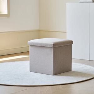 폴더블 수납스툴 W380 베이지