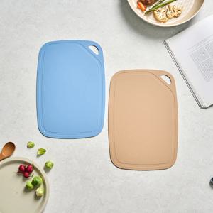간편하게 쓰는 TPU 양면도마 2P M 35X24CM 베이지블루