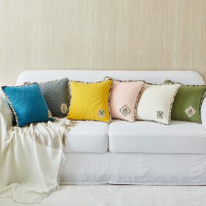 투샷 고급 쿠션커버 40x40 6colors