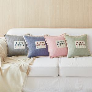 파스텔 고급 쿠션커버 40x40 4colors