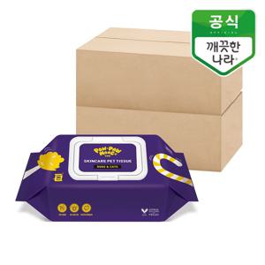 포포몽 반려동물 스킨케어 펫티슈 휴대용 30매 20팩