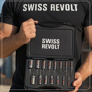 스위스리볼트 고강도 복스 롱비트 15종 세트 임팩 드릴 드라이버 전용