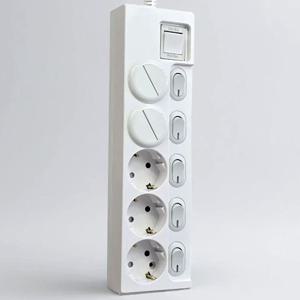 멀티탭 5구 개별 절전 스위치 고용량 고전압 고전력 고출력 에어컨 문어발 콘센트
