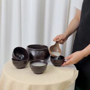 막푸치노 레트로감성 주막 술상 막걸리잔 4인세트 6P A