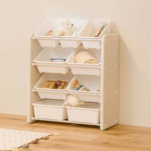 루루 장난감 정리함 기본형 4단 수납장 장난감정리대(색상선택)