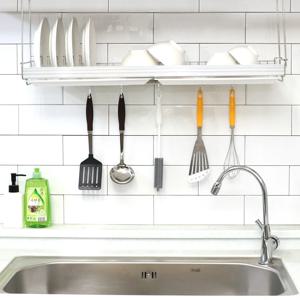부착식 싱크대선반 씽크선반800 주방선반 그릇 설거지 건조대