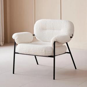 [해외] 부클레 심플 1인 소파 암체어 인테리어 의자 4color