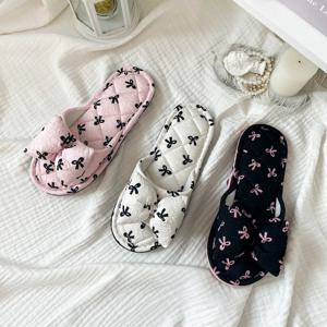 논슬립 더블리본 3중쿠션 실내화 거실 푹신한 슬리퍼 거실화