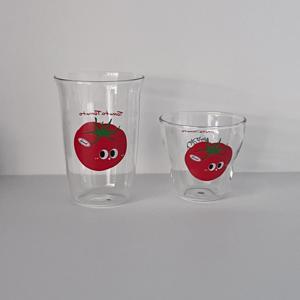 토마토 홈카페 아이스아메리카노잔 내열 유리컵 280ml